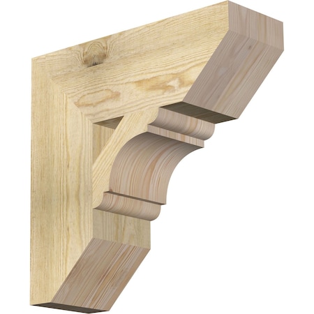 Ekena Millwork Olympic Slat Rough Sawn Bracket, Douglas Fir, 6"W x 18"D x 18"H BKT06X18X18OLY06RDF
